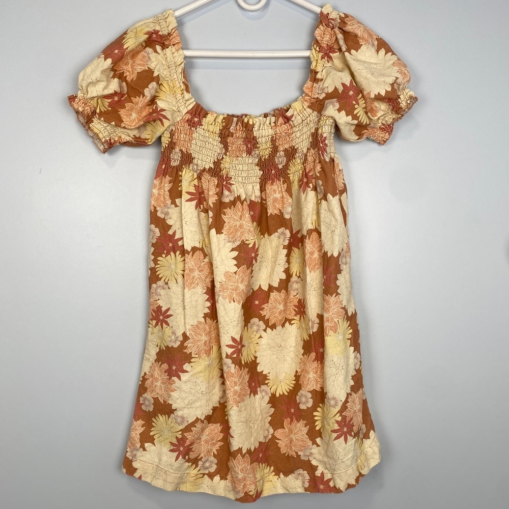 Faherty Ramona Dress Small‎ S Warm Jicaro Island
100% Cotton Puff Sleeve Floral - Picture 2 of 7